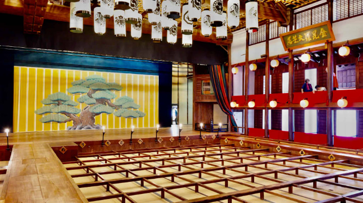 旧金毘羅大芝居, 金丸座, 芝居小屋, 芝居, 小屋, 歌舞伎座, 歌舞伎, 日本の伝統芸能, 伝統芸能, 伝統, 芸能, 香川県, 香川, 琴平町, 日本, 観光, 日本旅