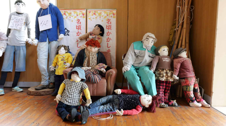 かかしの里, 案山子, かかし, 里, 集落, 綾野月美, 祖谷, 三好市, 三好, 徳島県, 徳島, 観光, 少子化, 日本